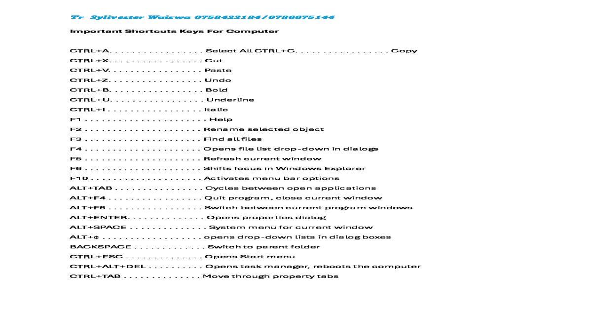 How to use a computer without a mouse