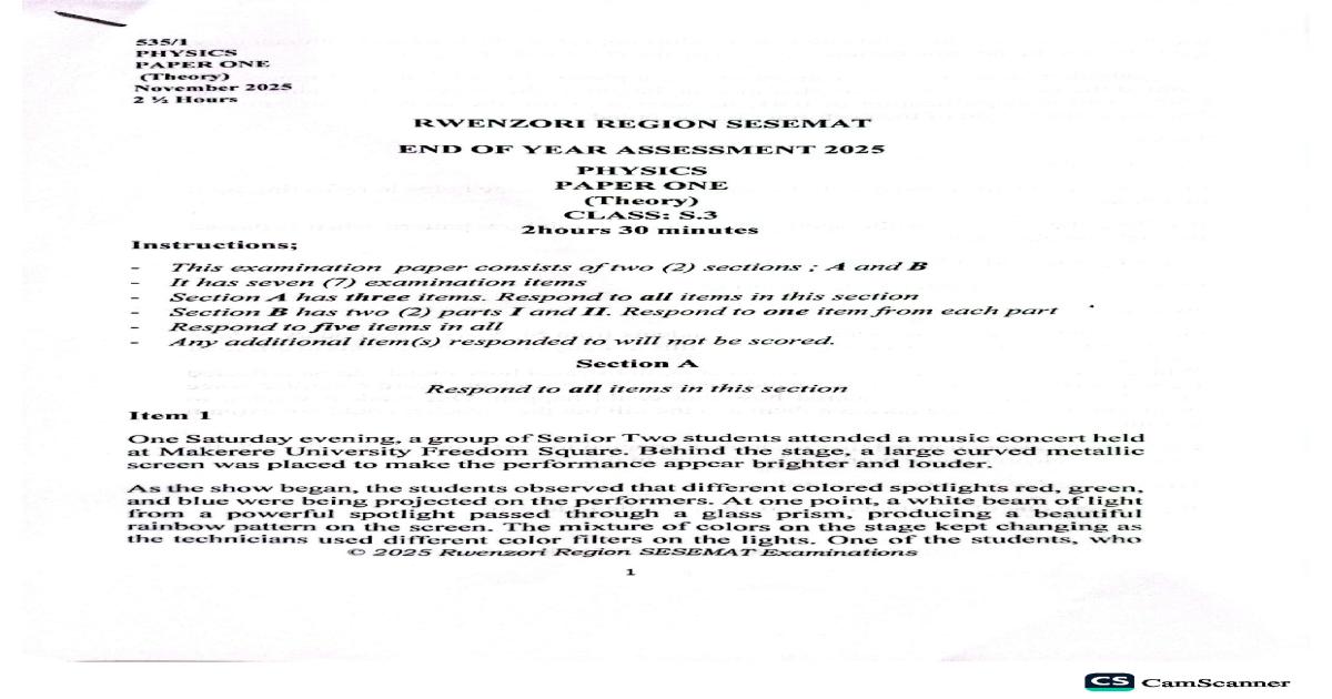 Physics _s3_Rwenzori_Sesemat