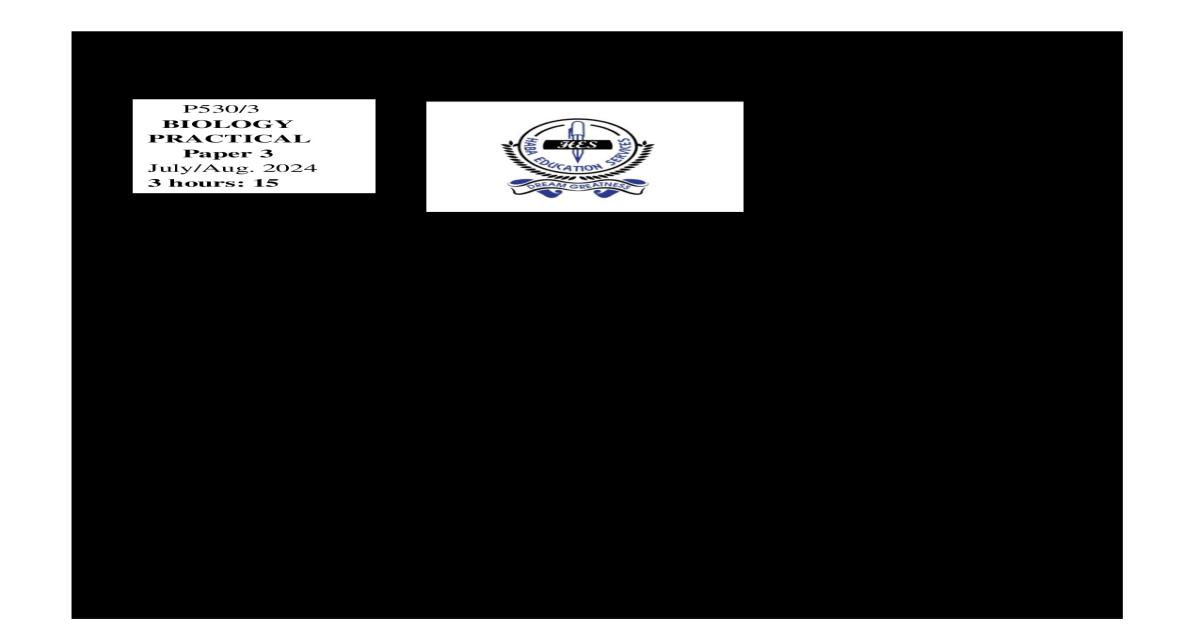 HES Mock S.4 Biology Paper 3 2024