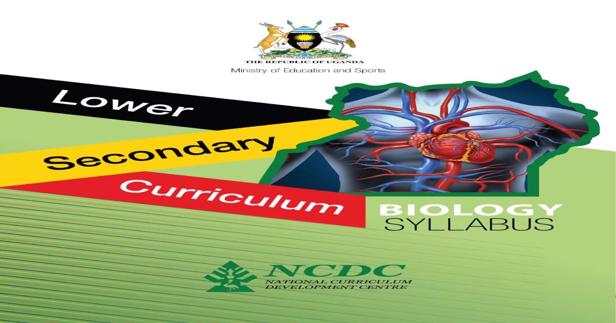 UNEB O Level Biology Syllabus (S1-S4)
