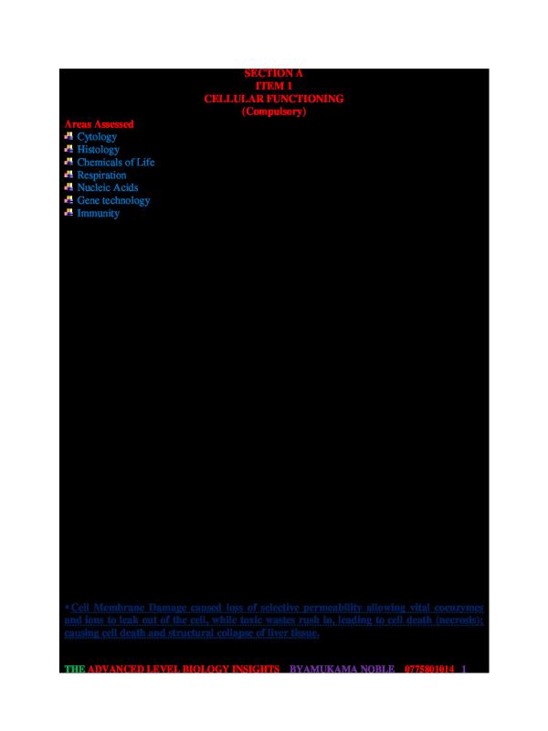 NOBLE A-Level Biology Seminar Responses 2026