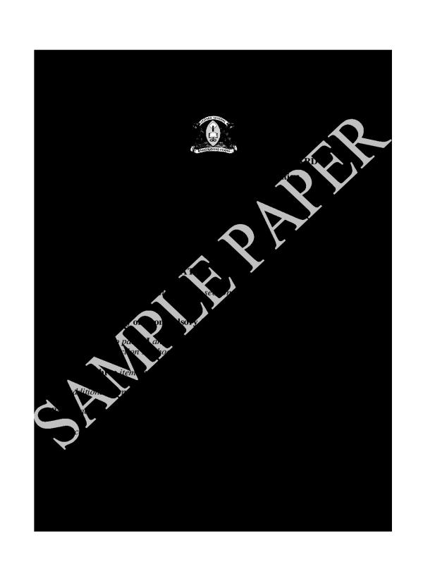 UACE Principal Mathematics P425/1 Sample Paper 2026