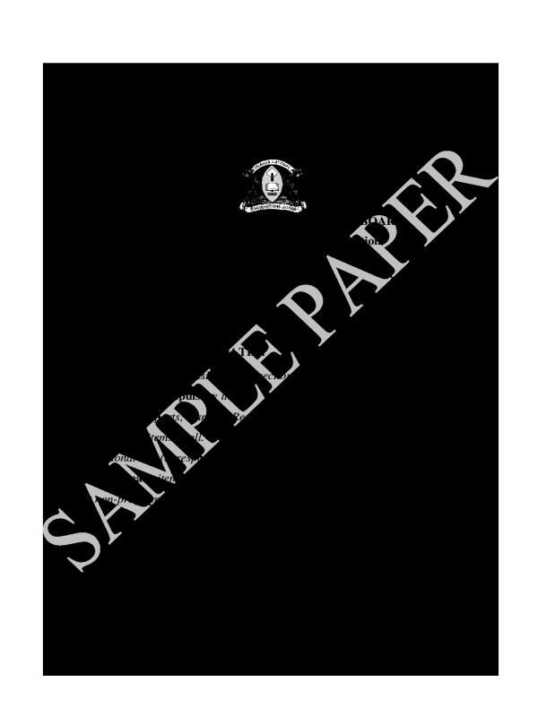 UACE Physics P510/1 Sample Paper 2026