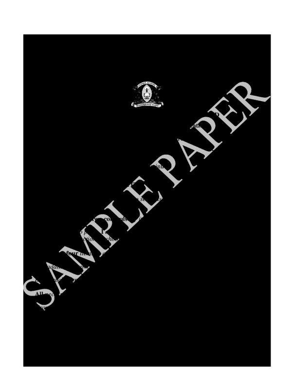 S475 Subsidiary Mathematics UACE Sample Paper 2026
