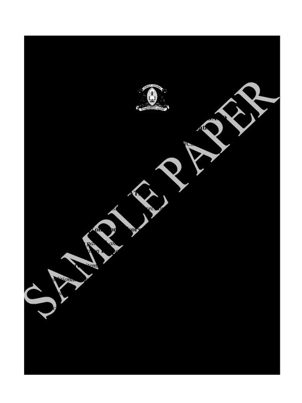 Principal Mathematics 2 UACE Sample Paper (2026) - Uganda National Examinations Board