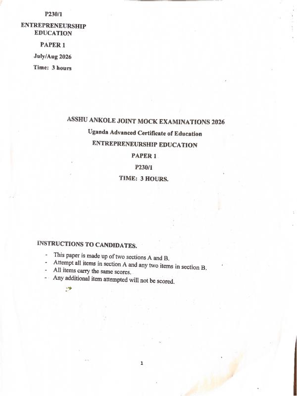 ASHU ANKOLE ENT 1 - Uganda Curriculum Educational Resources