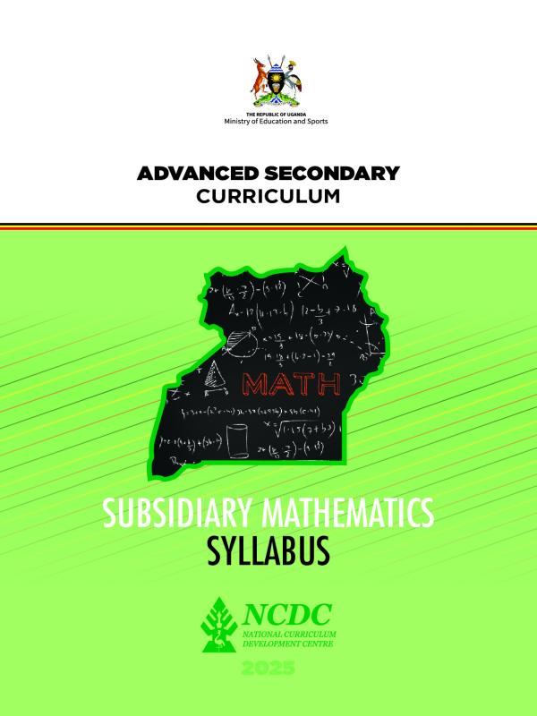 A Level Subsidiary Mathematics Syllabus - Uganda National Examinations Board (UNEB)
