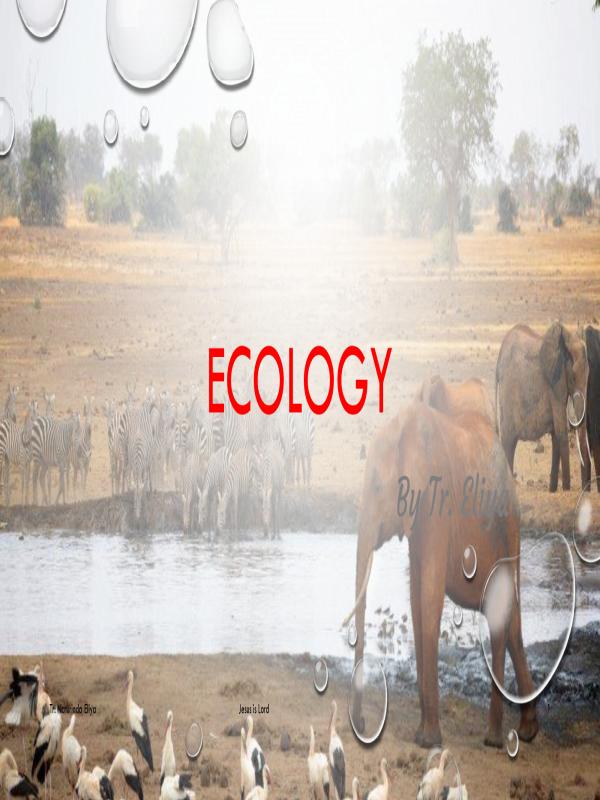 Advanced Level Biology Ecology Concept Notes