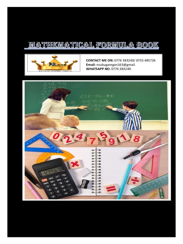 Mathematical formulas primary seven