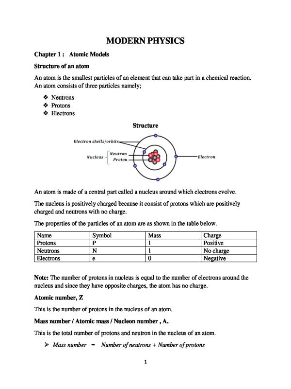 S.4 Modern Physics new curriculum