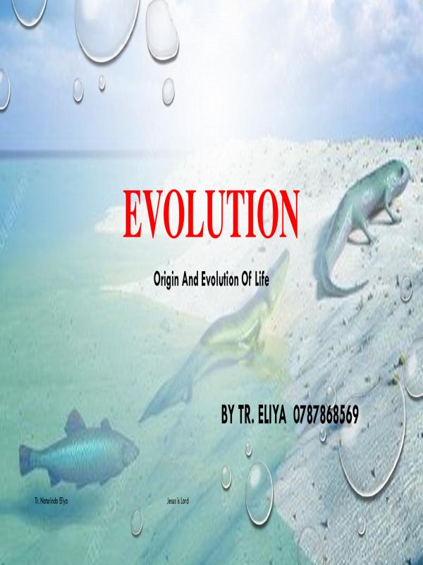 Senior Five Biology Notes: Evolution