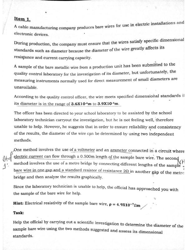 UNNASE UACE Physics Paper 2 Mock Exam 2026