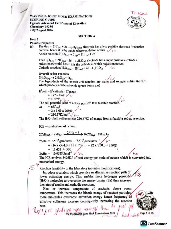 UACE Wakissha Coordinated Guide Paper 1 2026
