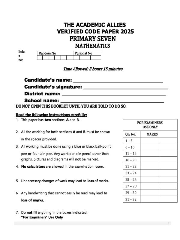 Verified UNEB Science Exam Blueprint & Revision Guide