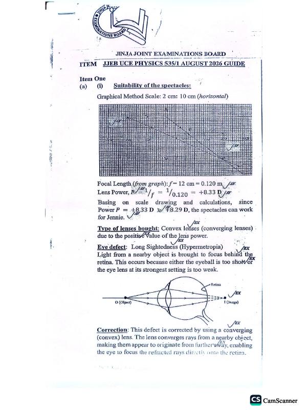 JJEB UCE Physics Paper 1 Guide & 2026 Mock Examination