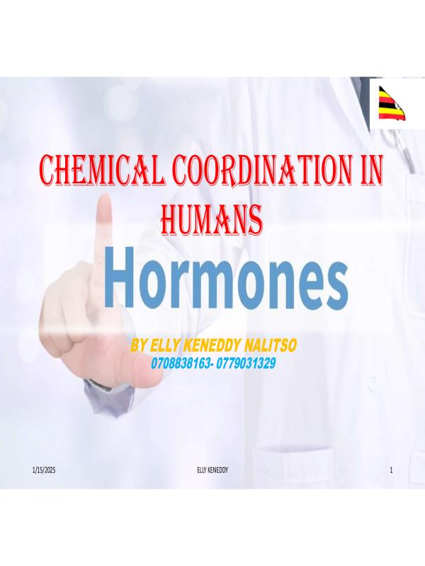 S.3 Chemical Coordination CBC Notes