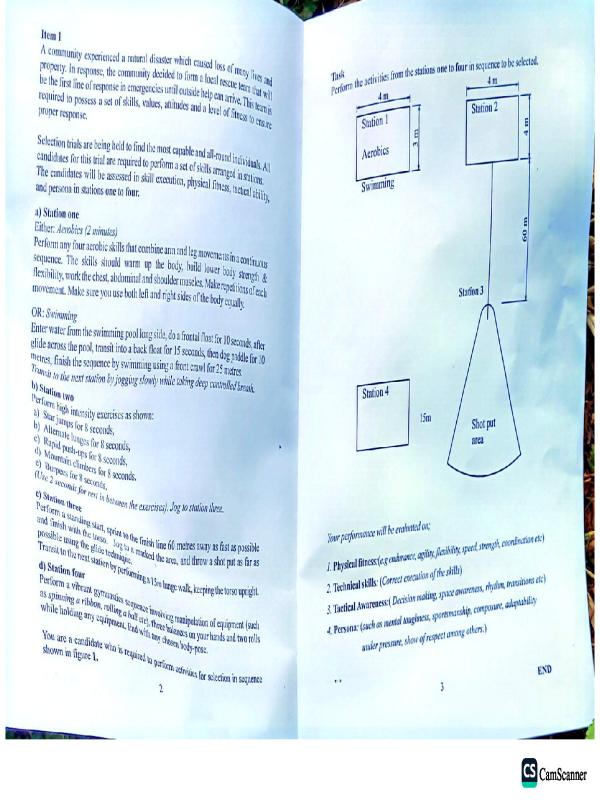 PYSICAL EDUCATION PAPER  2 2026