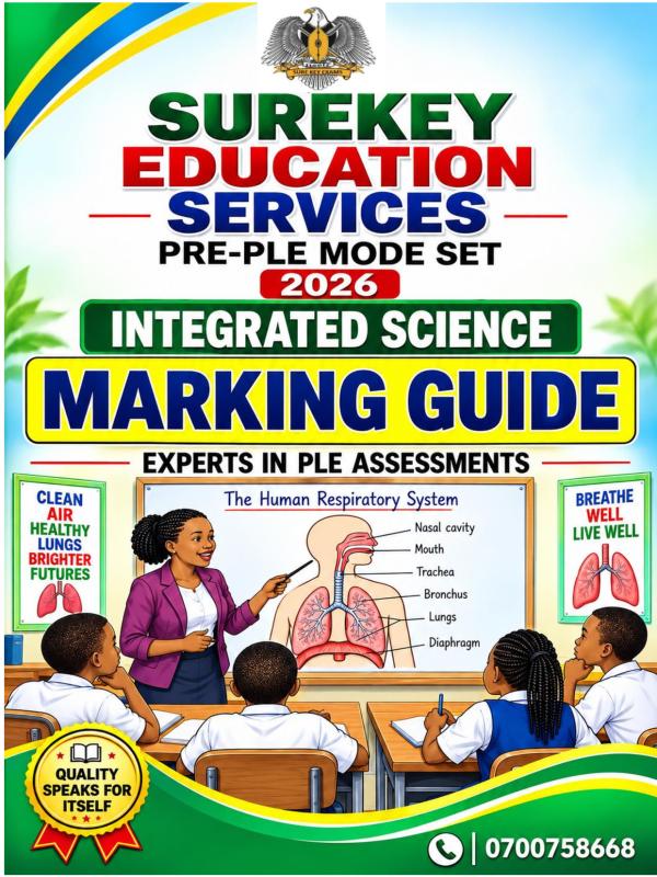 Sure Key Examination Board Pre-PLE Science Guide Moderated Set 2026