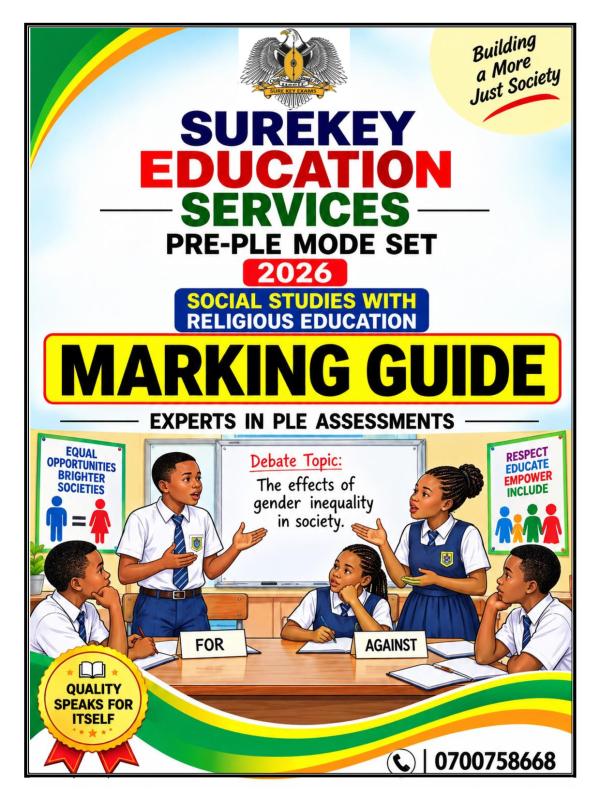 P.7 English 2026 Moderated Set guide Sure Key Examination Board